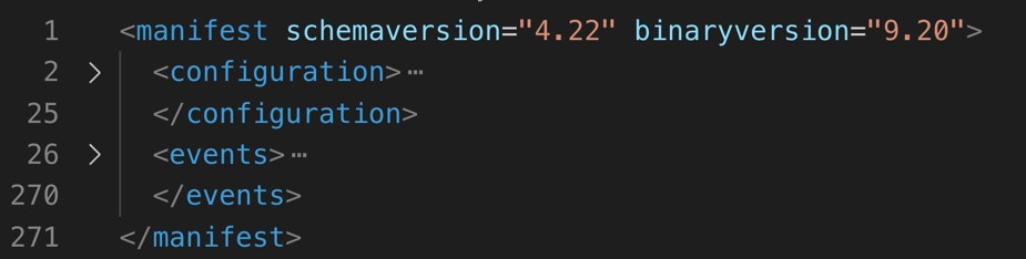 Manifest first level